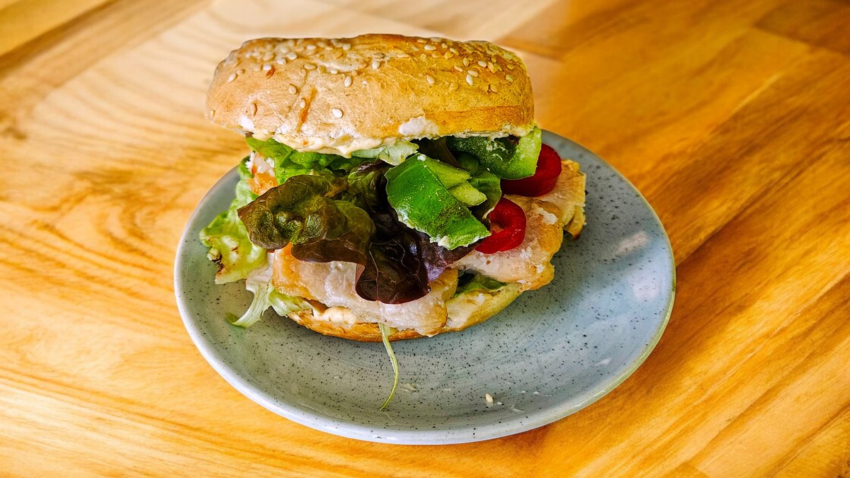 Grill csirkemelles bagel