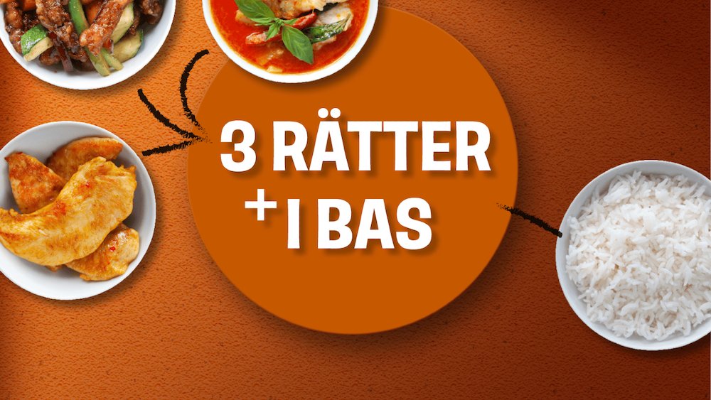 3 Små Valfria Rätter