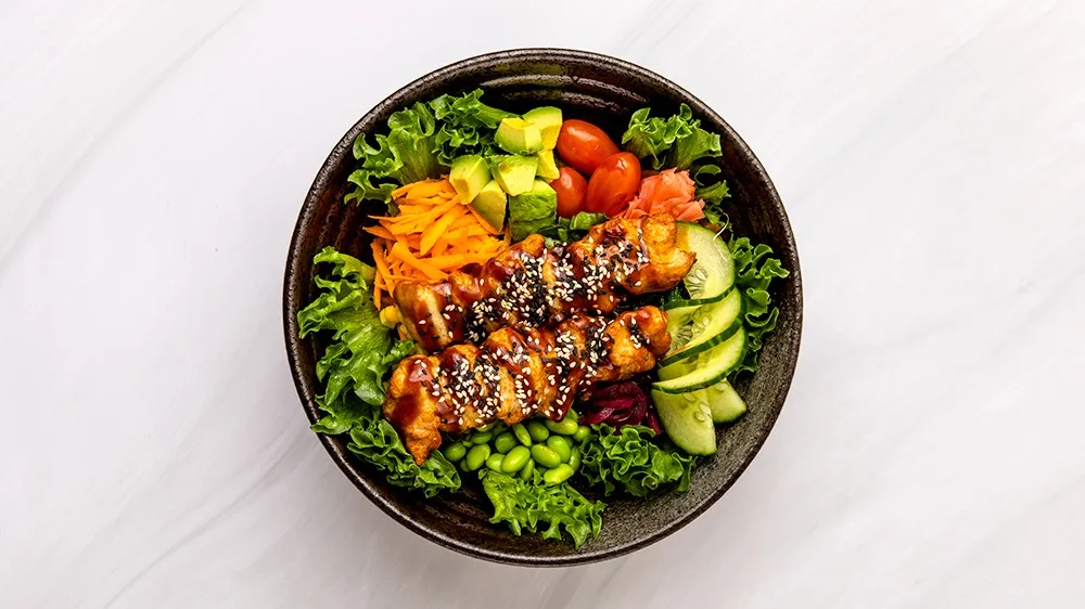 Kyckling Poke Bowl