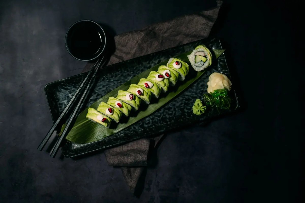 California Rolls plus dryck