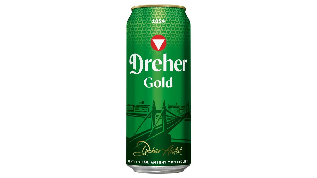 Dreher Gold minőségi világos sör 5% 0,5 l DRS