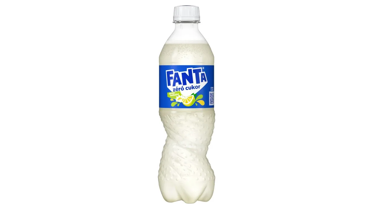 Fanta citrom-bodza ízű energiasz. szénsavas üdítő cukorral és édesítő 500 ml DRS