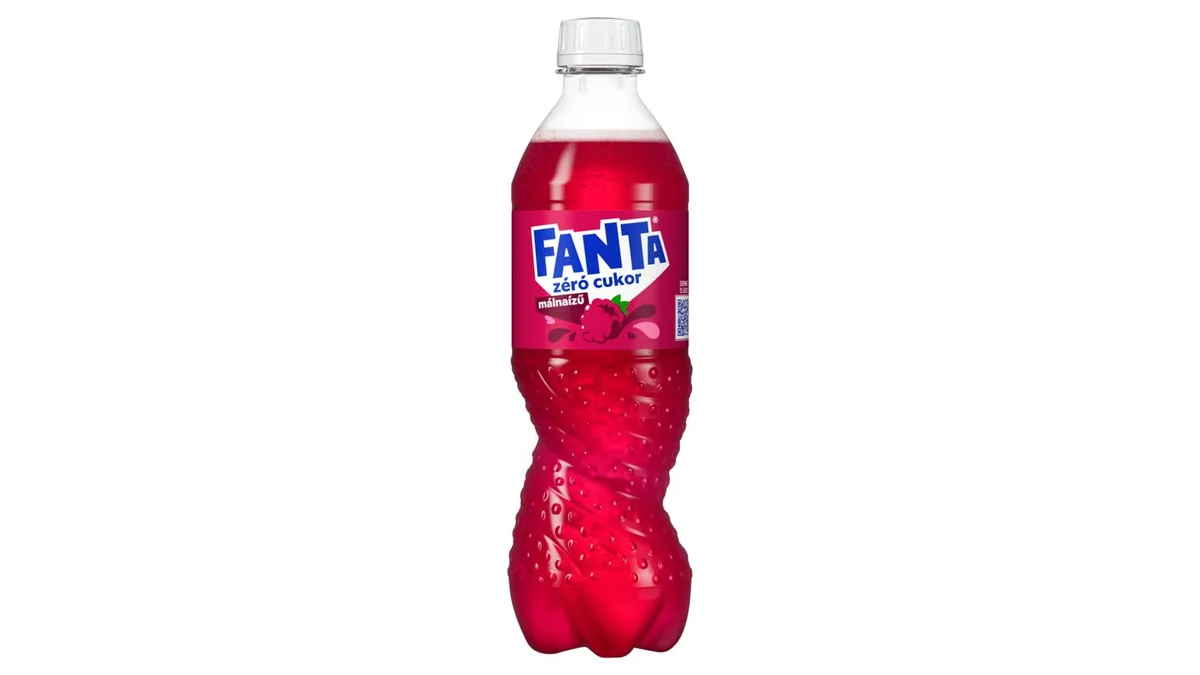 Fanta zéró cukor energiam. málnaízű széns. üdítőital édesítőszerekkel 500 ml DRS