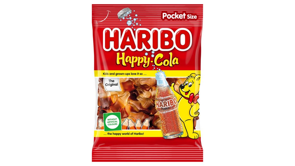 Haribo Happy Cola kólaízű gumicukorka 100 g