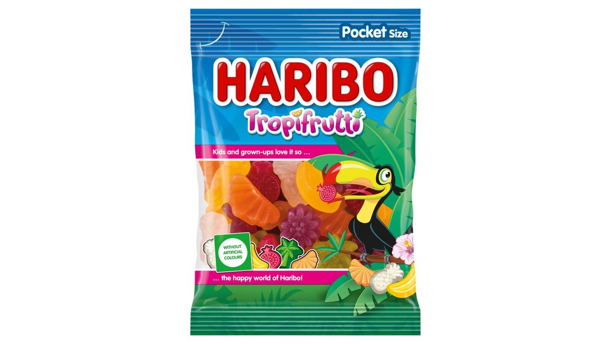 Haribo Tropifrutti gyümölcsízű gumicukorka 100 g