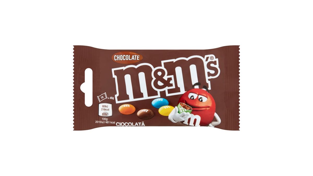 MandM's tejcsokoládés drazsé cukorbevonattal 45 g