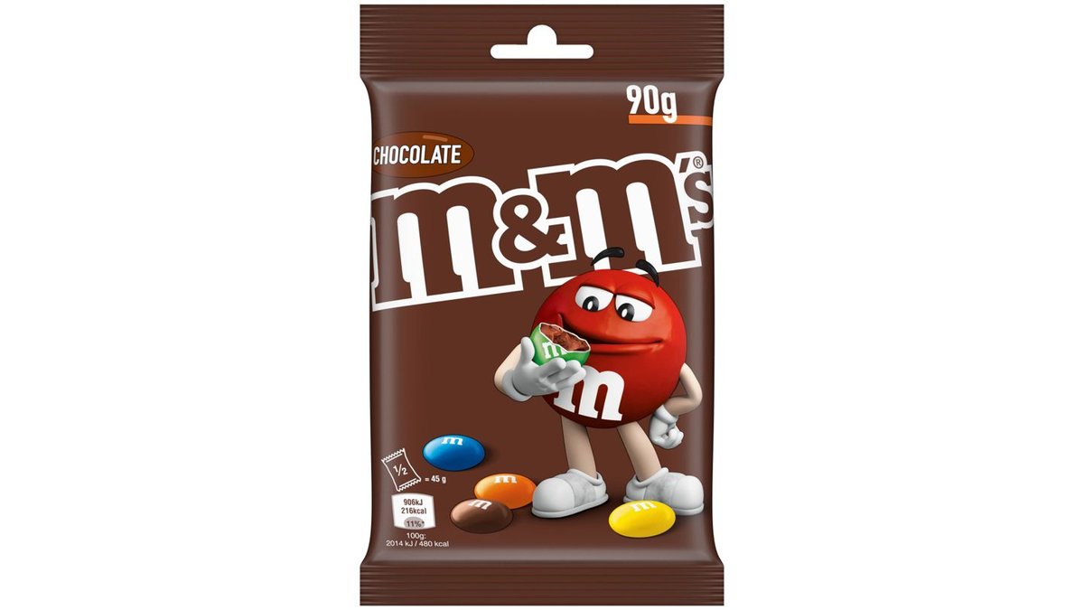 MandM's tejcsokoládés drazsé cukorbevonattal 90 g