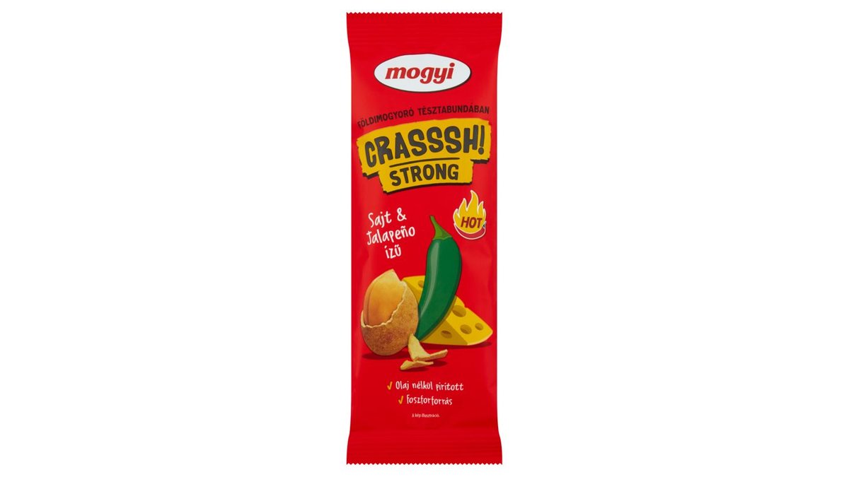 Mogyi Crasssh! Strong földimogyoró sajt és jalapeño ízű tésztabundában 60 g