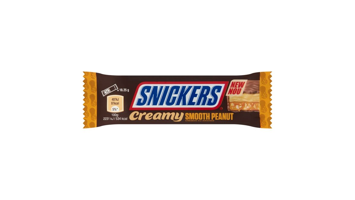 Snickers Creamy tejcsokoládé földimogyorókrémmel karamellával 2 x 18,25 g  (36,5 g)