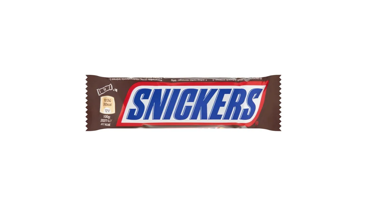 Snickers karamellás földimogyorós krémes szelet földimogyoró darabokkal tejcsokoládéba mártva 50 g
