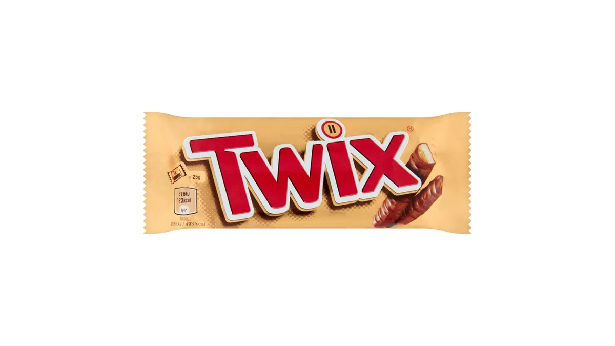 Twix kekszes szeletek karamellával, tejcsokoládéba mártva 2 x 25 g (50 g)