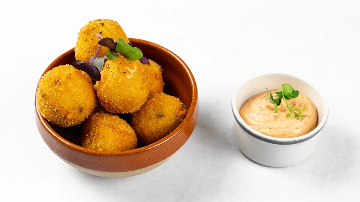 Mini arancini carbonara