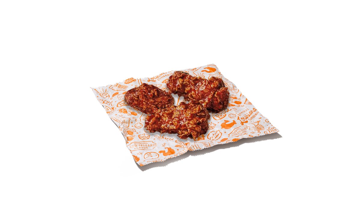 BBQ Glazed Wings 3 Pieces 🌶️