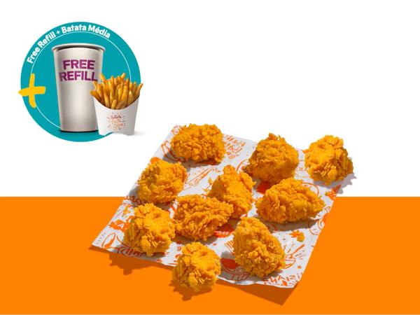 10 Filezinhos + Fritas Cajun + Bebida