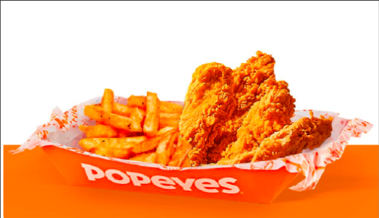 4 Tiras De Filé + Fritas Cajun