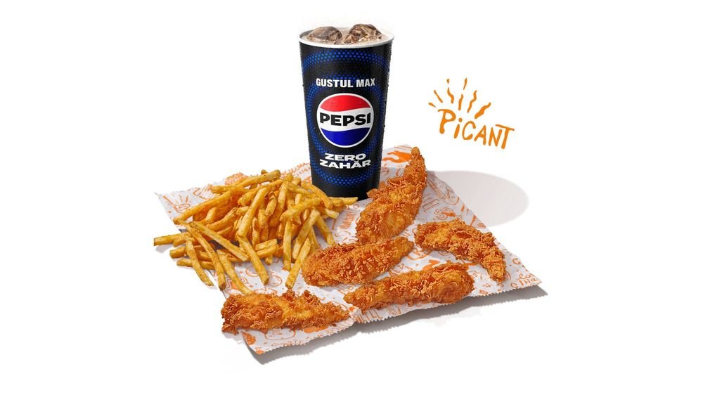5 pc. Spicy Chicken Tenders Large Meal