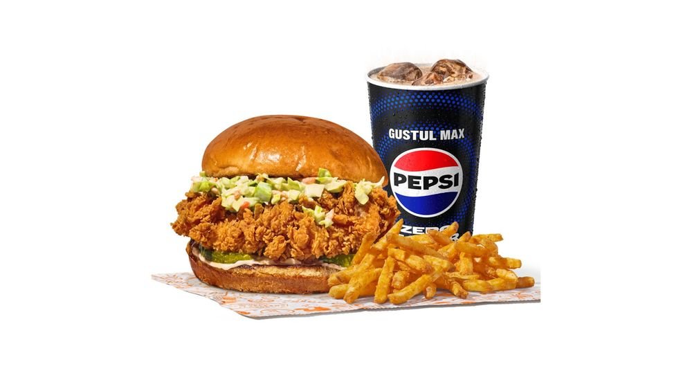 Coleslaw Chicken Sandwich Large Meal