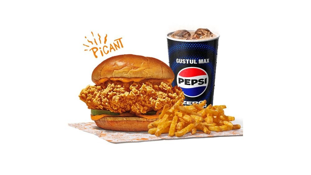 Spicy Chicken Sandwich Large Meal