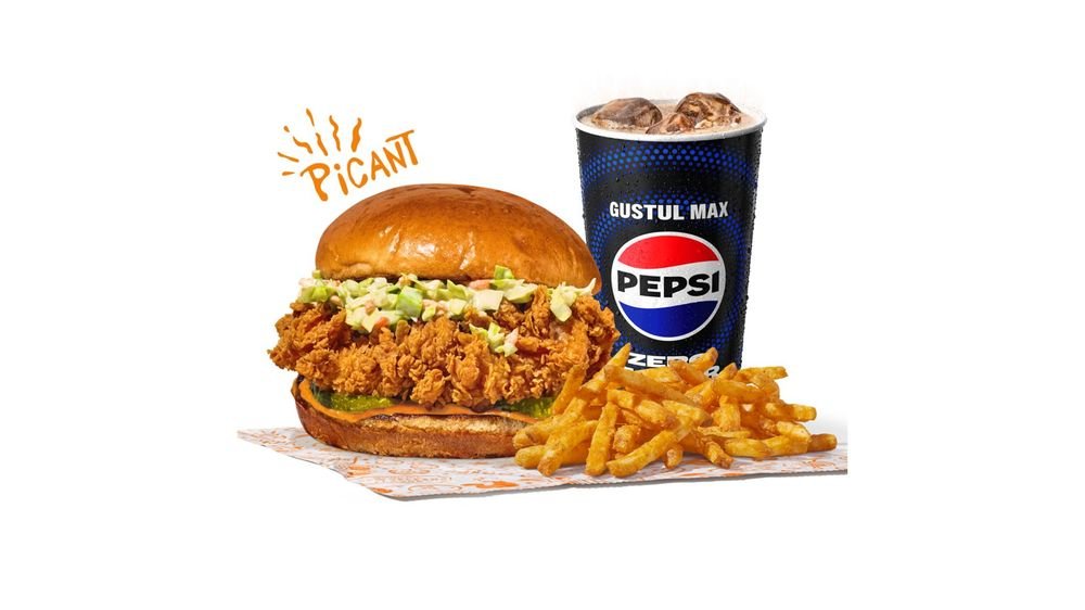 Spicy Coleslaw Chicken Sandwich Large Meal