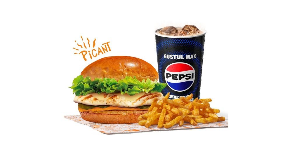 Spicy Grilled Chicken Sandwich Large Meal