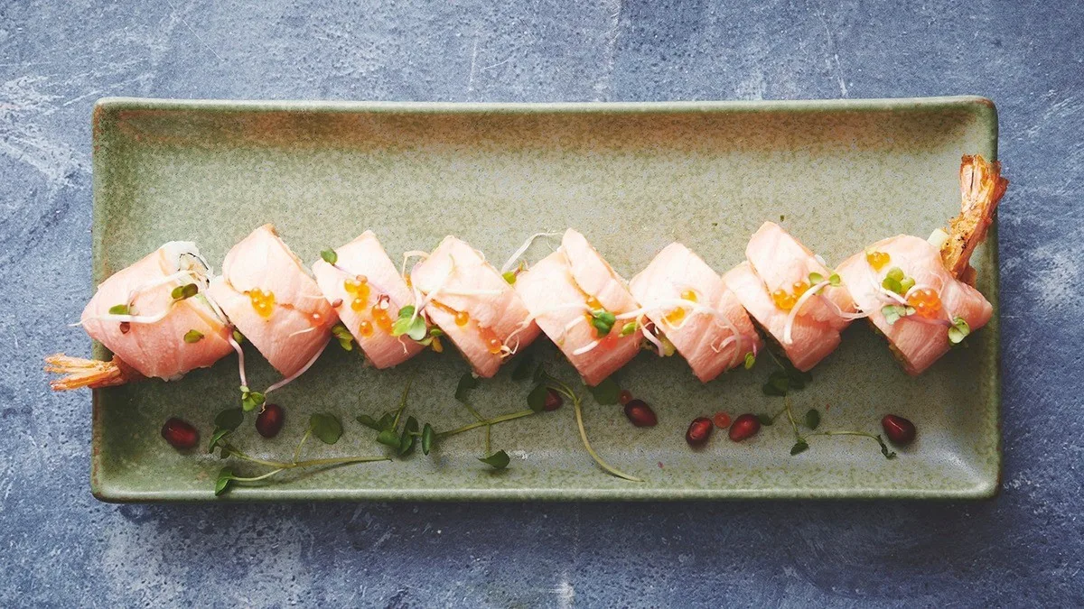 Kaburamaki Grilled Salmon (8 stk)