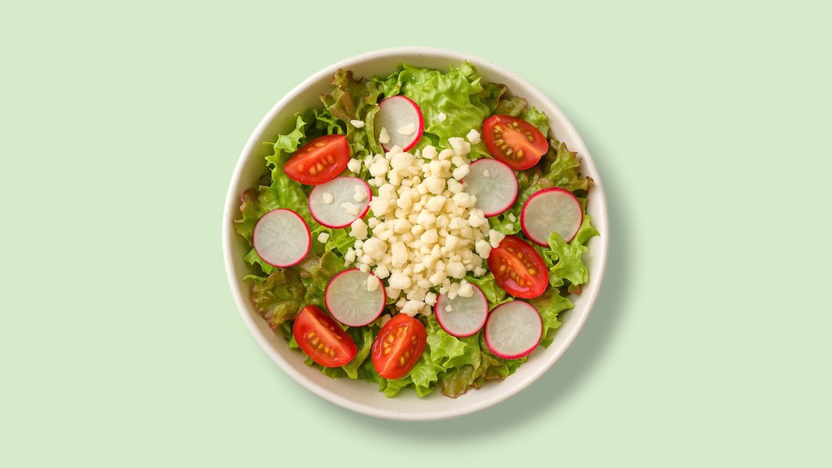 Grüner Salat-Mix Halloumi