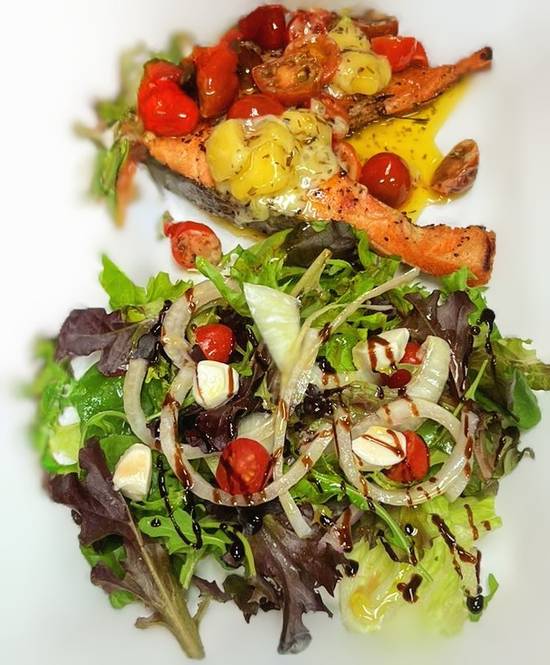 Salmon Caprese