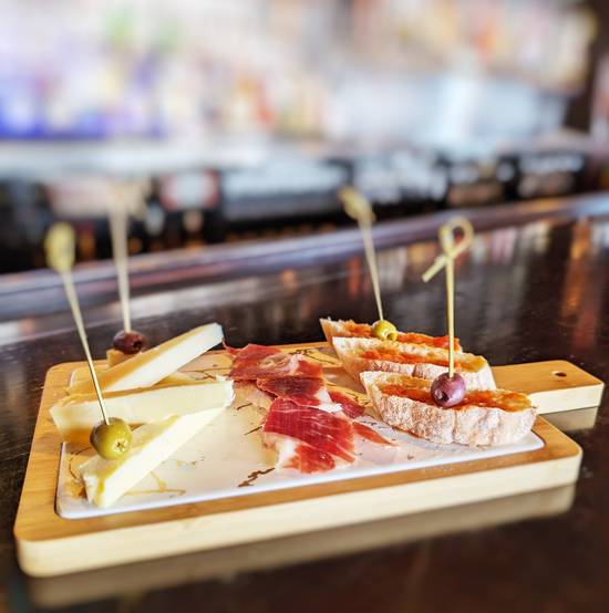 Serrano and Manchego Wood