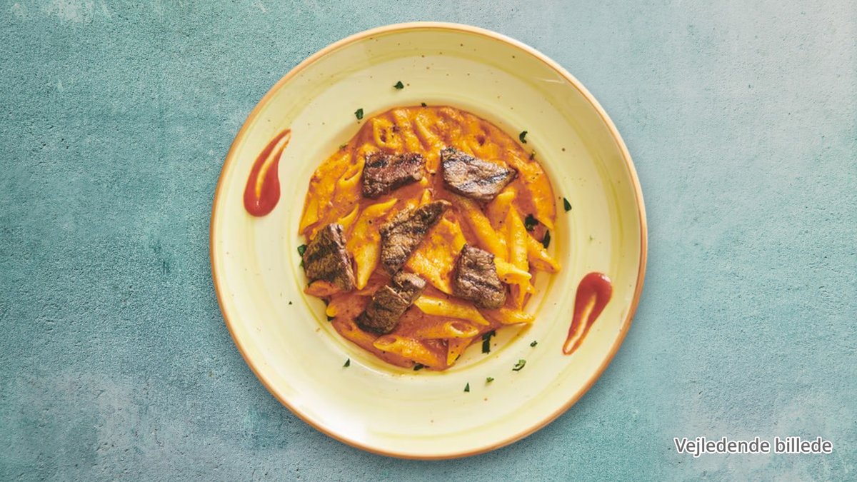 122. Penne Med Kødstrimler