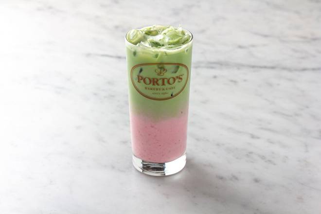 Iced Strawberry Matcha Latte