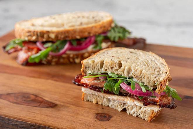 Turkey and Candied Bacon Sandwich