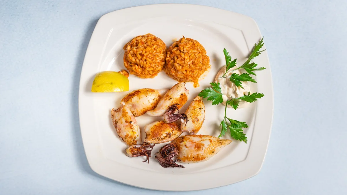 Babycalamari vom Grill