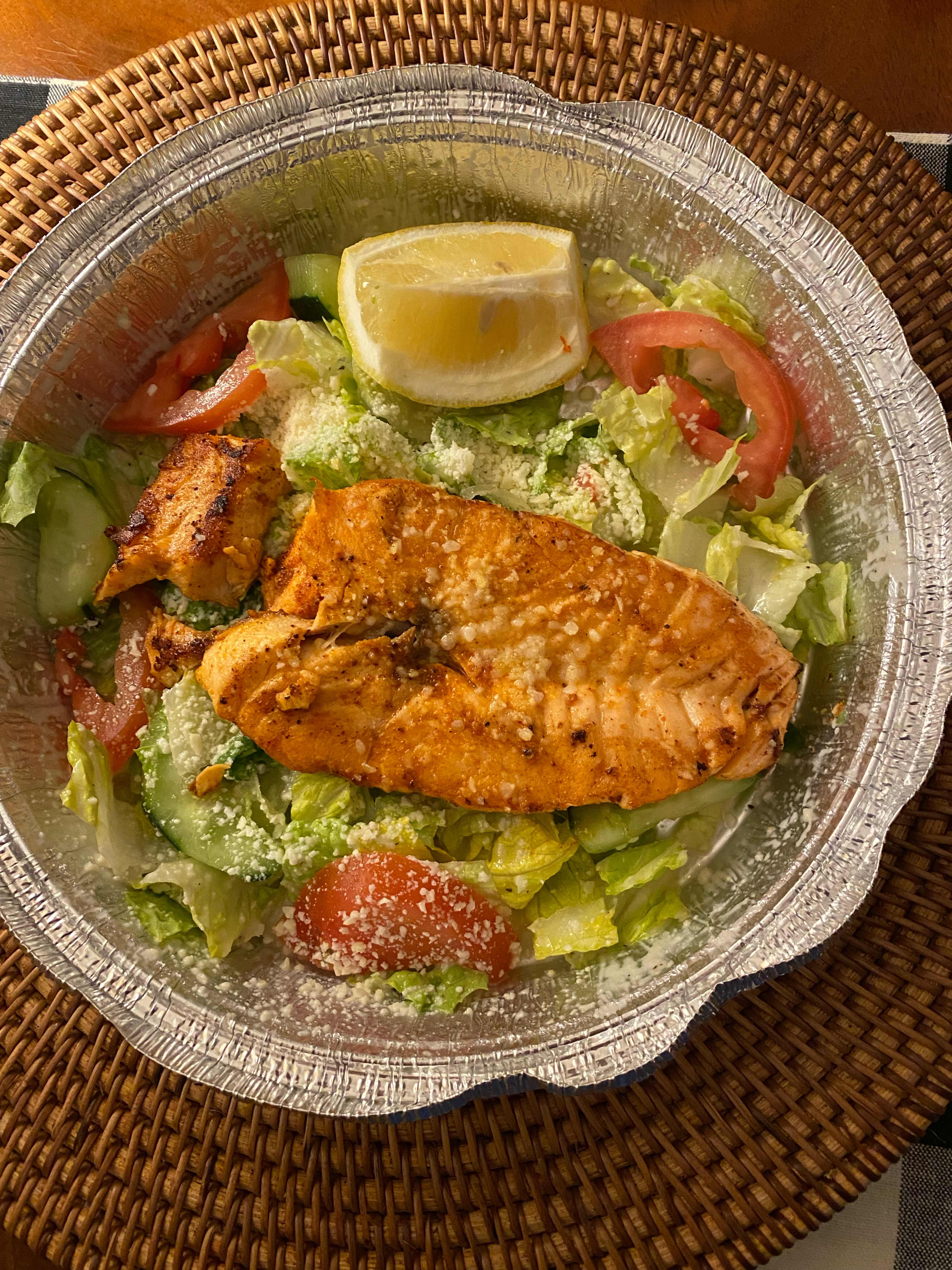 Salmon Caesar Salad