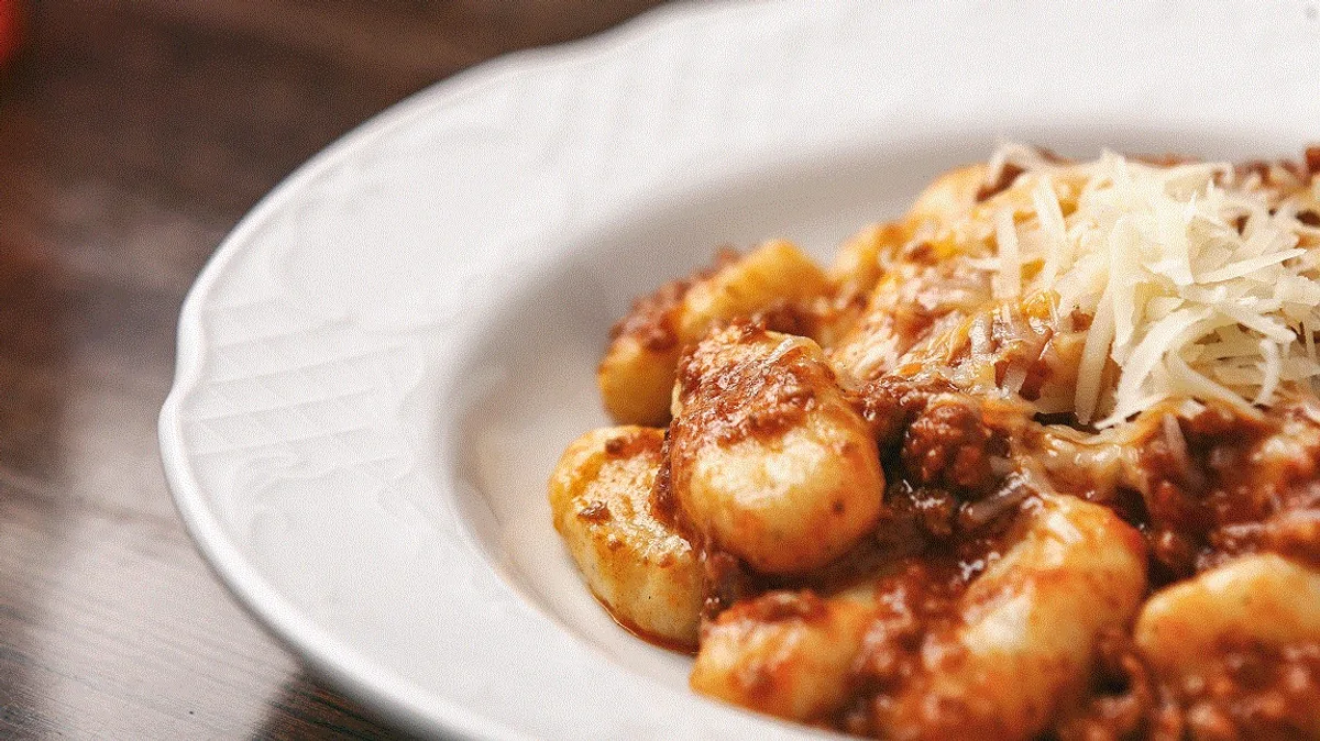 Gnocchi with Bolognese sauce
