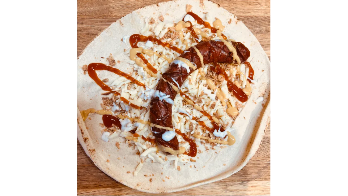 Wurst Wrap Premium + Coca Cola 0,5 L