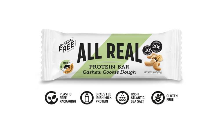 All Real Natural Protein Bar: Cashew Cookie Dough