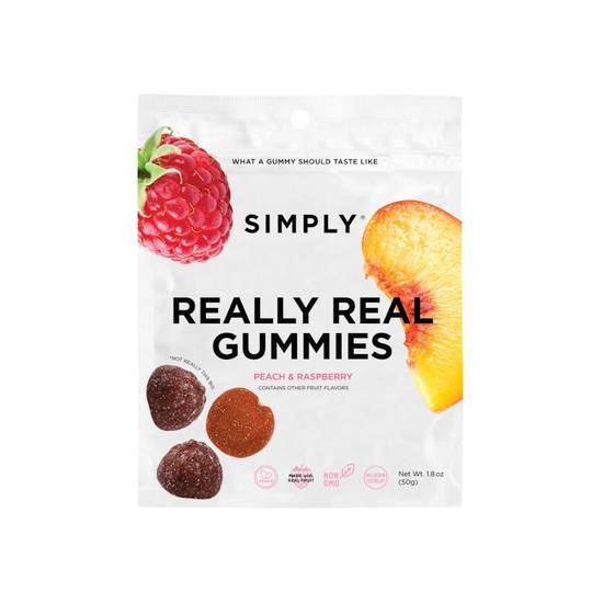 Simply: Fruit Bites - Peach and Raspberry