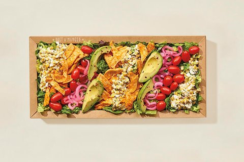 Chicken, Elote Corn and Avocado Salad Platter