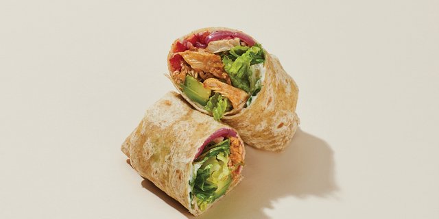 Crunchy Chipotle Chicken and Avo Wrap