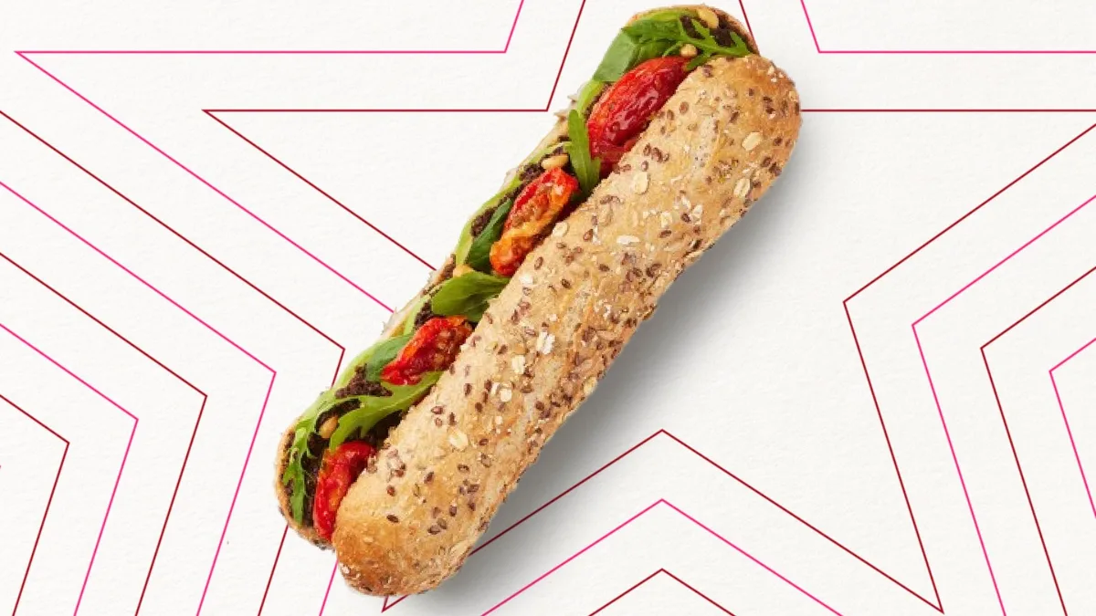 Avocado and Olives Baguette