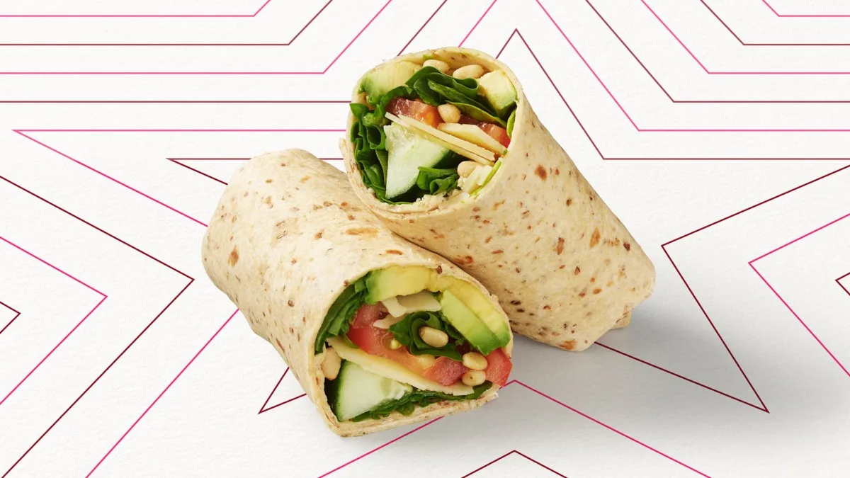 Avocado and Pinienkerne Wrap