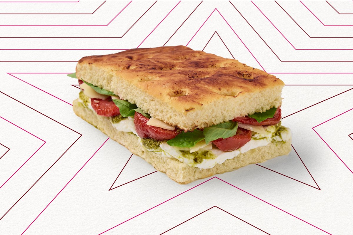 Focaccia - Mozzarella and Pesto