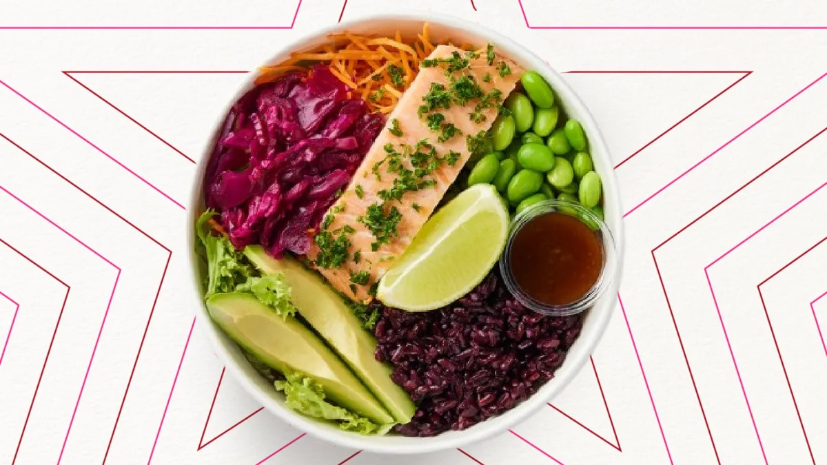 Salad Bowl Roasted Salmon