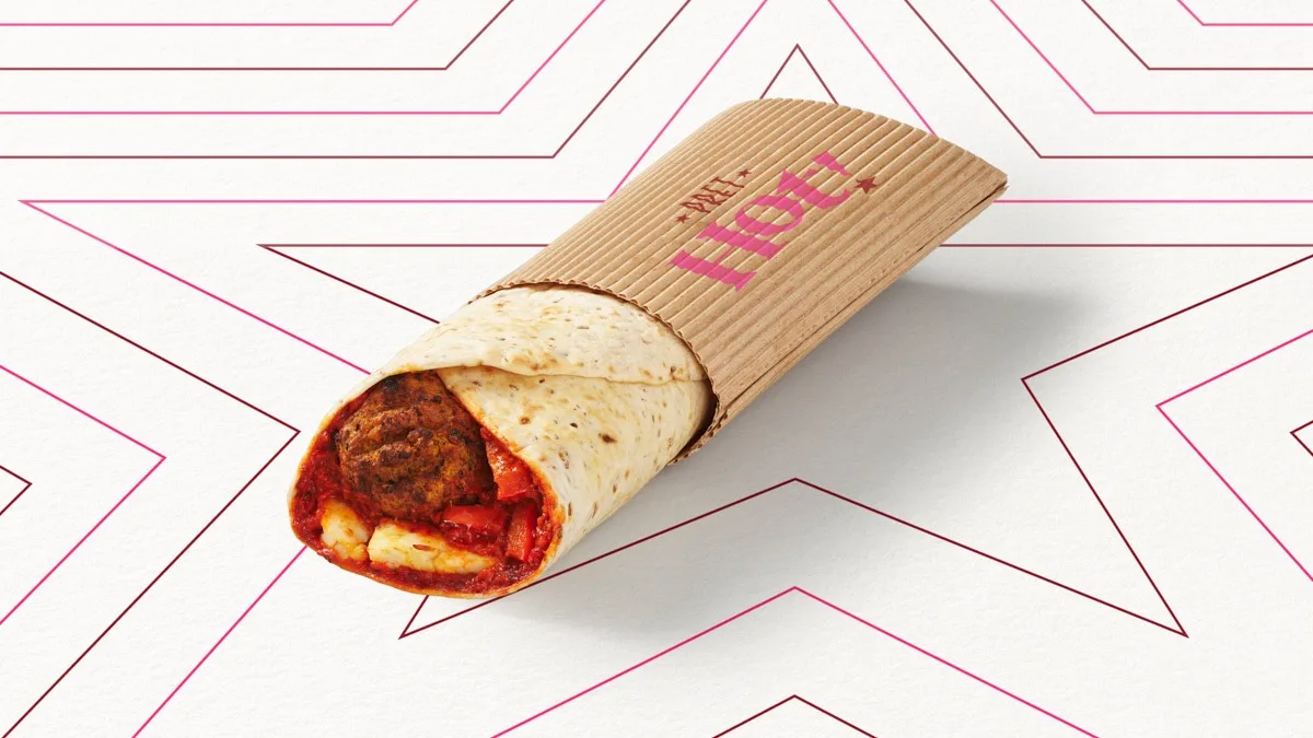 Warmer Wrap Falafel, Cheddar and Paprika
