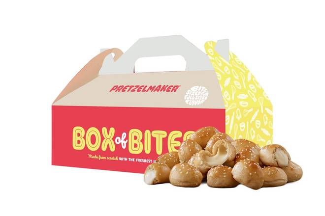 Box of Stuffed Mozzarella Bites with 4 sauces