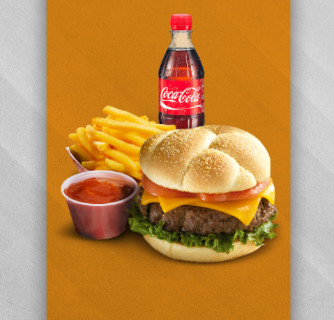 Combo de Hamburguesa con Queso