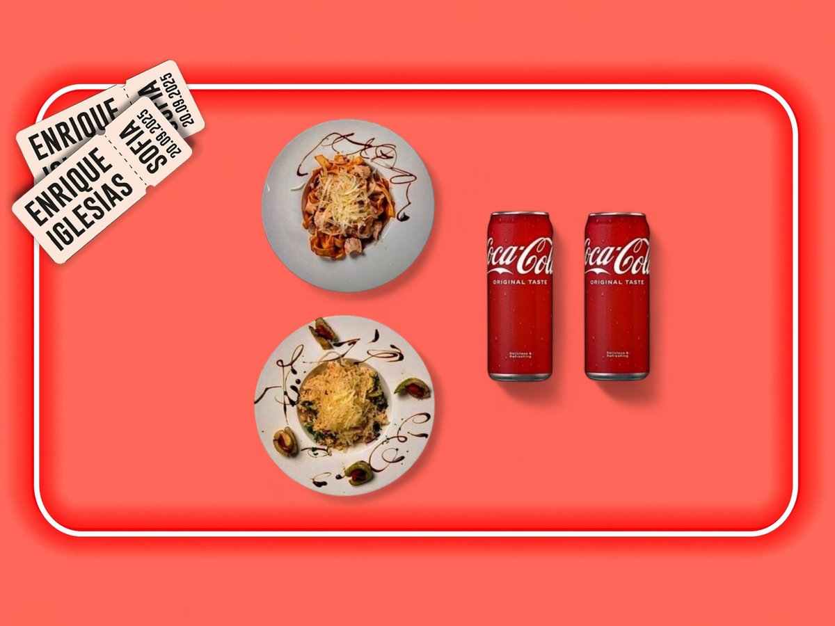 Паста и ризото с 2 продукта на Coca-Cola