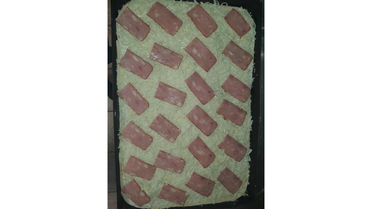 Pizza carbonara XXL