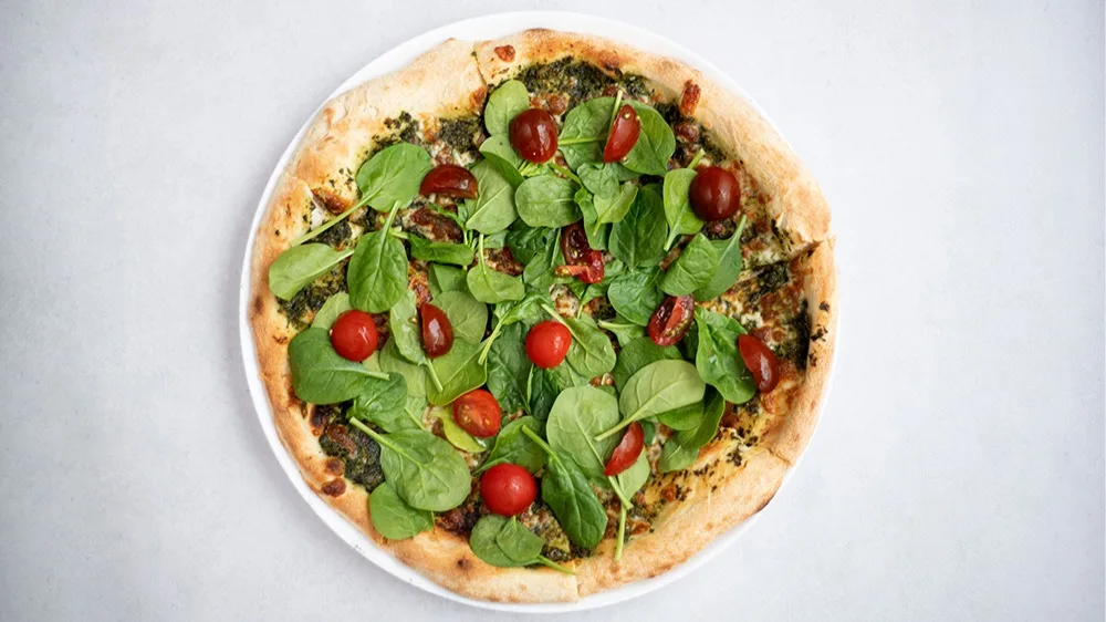 Pizza al spinachi