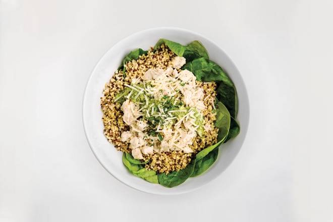 Spinach and Pesto Bowl